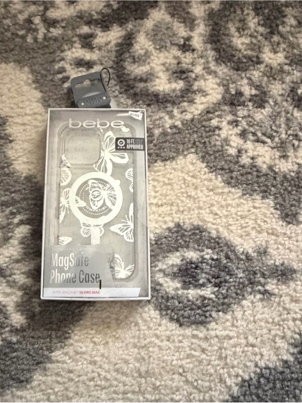 bebe Clear MagSafe Phone Case with Butterfly Print